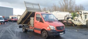 MERCEDES SPRINTER BENNE SIMPLE CABINE COFFRE  CZ-322-QJ