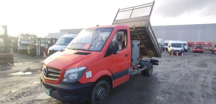 MERCEDES SPRINTER BENNE SIMPLE CABINE COFFRE  CZ-322-QJ