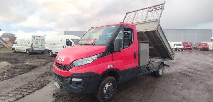 IVECO 35C13 BENNE SIMPLE CABINE COFFRE  EG-428-QG