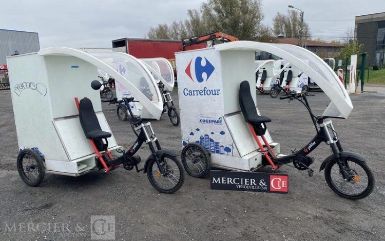 YOKLER LOT DE 2 VELOS TRICYCLE CARGO YOKLER ELECTRIQUE – COFFRE ARRIERE 1M3  YOK01