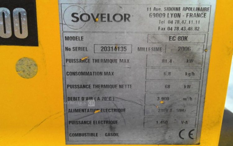 SOVELOR EC80K  CID007908