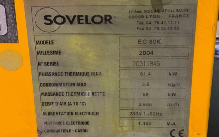 SOVELOR EC80K  CID007301