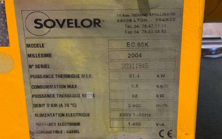 SOVELOR EC80K  CID007301