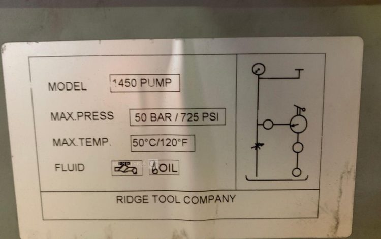 RIDGE TOOL 1450PUMP  POM010295