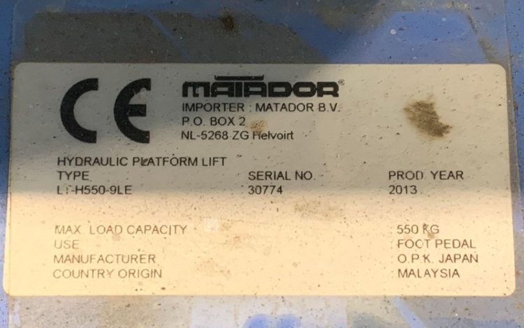 MATADOR LT-H550-9LE  TAB010094