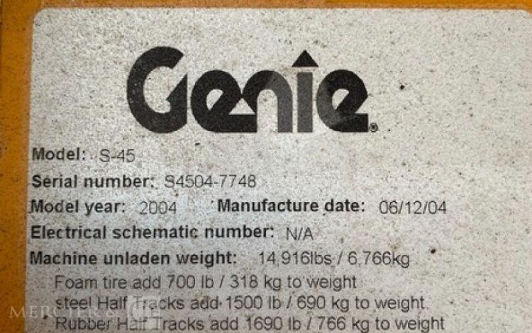 GENIE S-45  2288