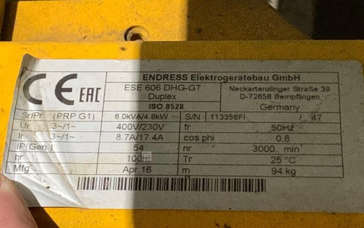 ENDRESS ESE 606 DHG-GT  GRO010022