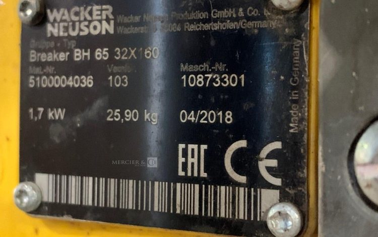 WACKER NEUSON BREAKER BH 65 32X160  PIQ011138