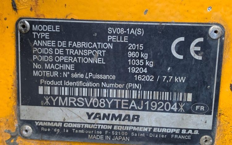 YANMAR SV08-1A(S)  19204