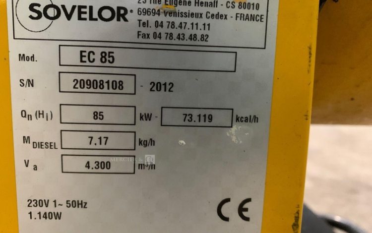 SOVELOR EC 85  CID010069