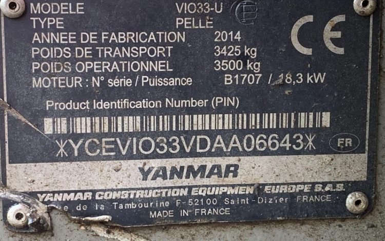 YANMAR VIO33-U  6368