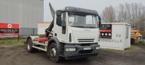 IVECO IVECO EUROCARGO 160E22  AMPLIROLL – DIESEL – 61435 KMS – ANNEE 2008 BLANC 174CXS59