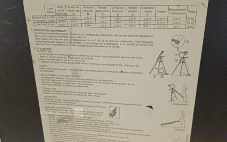 Autre Escabeau avec 5 marches  170