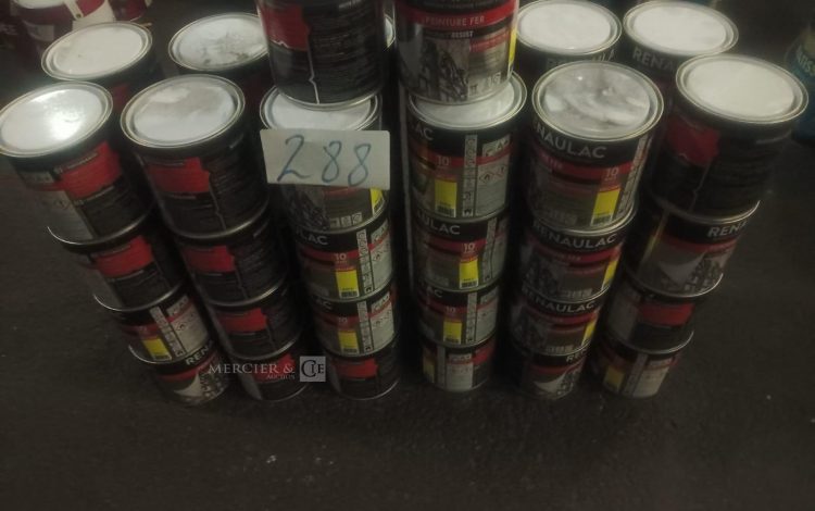 Autre Lot de 50 pots de peinture fer , 0,5L marque RENULAC  279