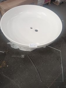 Autre Lot de 2 lavabo circulaire P012501 marque PORCHER avec support P012702 diamètre  291