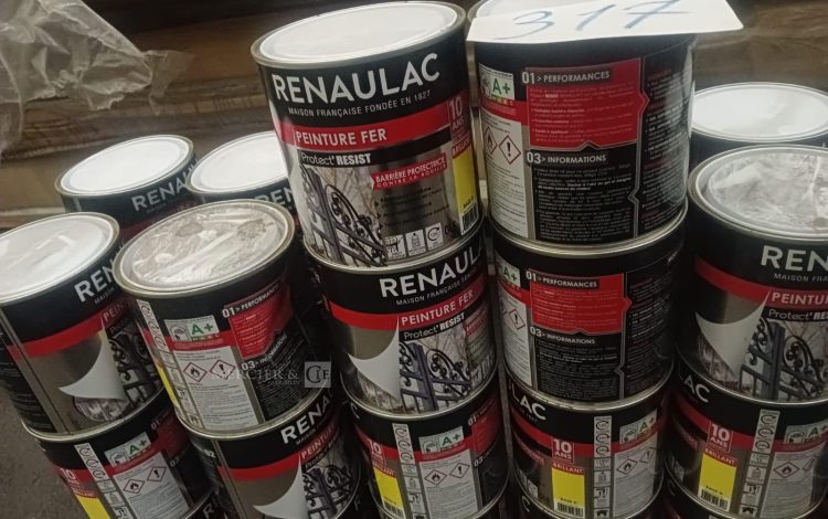 Autre Lot de 50 seaux de peinture fer marque Renaulac  308