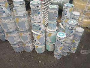 Autre Lot de 15 seaux de 3L de peinture acrylique décoration intérieur impression et f  328