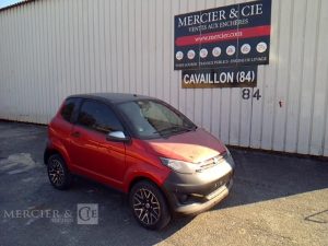 AIXAM VOITURE SANS PERMIS CITY BLACK EDITION ROUGE AIXA