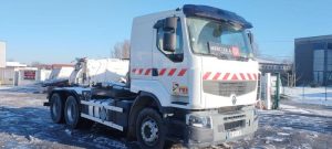 RENAULT RENAULT PREMIUM LANDER 450 DXI 6X4 AMPLIROLL – 444469 KMS – ANNEE 2011 BLANC BK-211-JP