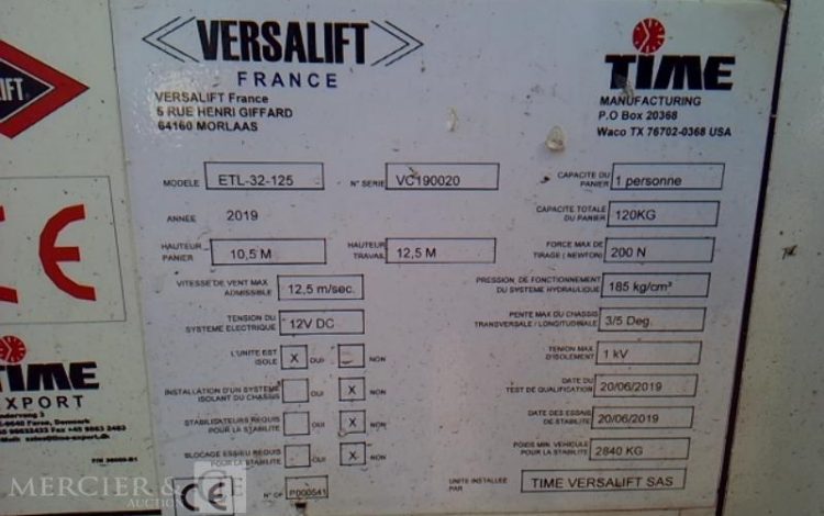 RENAULT MASTER 2.3 DCI 130 NACELLE SUR VL 12M BLANC FH-373-FJ