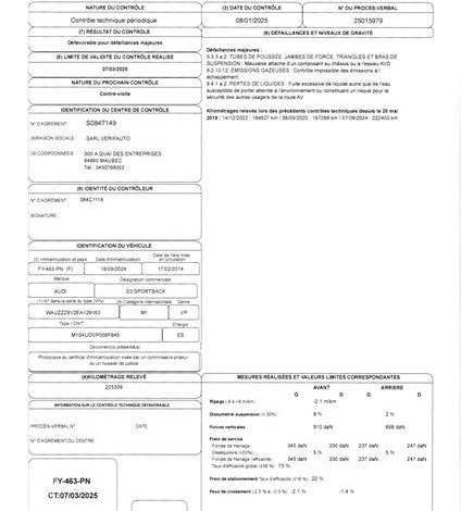 AUDI S3 SPORTBACK NOIR FY-463-PN