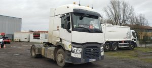 RENAULT TRACTEUR ROUTIER T520 DTI13 – PTAC : 20,5 T – DIESEL – 311785 KMS – ANNEE 2021 BLANC GA-359-DV