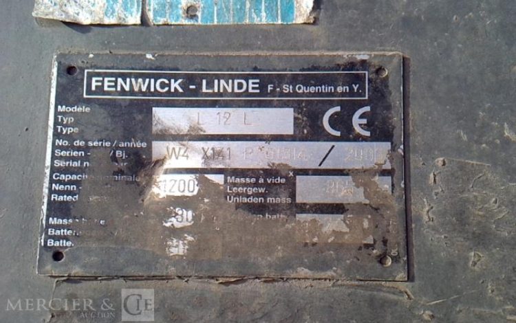 FENWICK GERBEUR L12L AN2003 6243H BLEU GER70