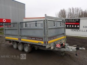 BRIAN JAMES TRAILERS REMORQUE BRIAN JAMES TRAILERS BENNE P-DRAW-1910 – 3 ESSIEUX – PTAC 3,5 TONNES  GF-996-TN