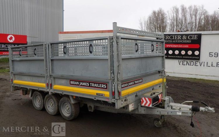 BRIAN JAMES TRAILERS REMORQUE BRIAN JAMES TRAILERS BENNE P-DRAW-1910 – 3 ESSIEUX – PTAC 3,5 TONNES  GF-996-TN