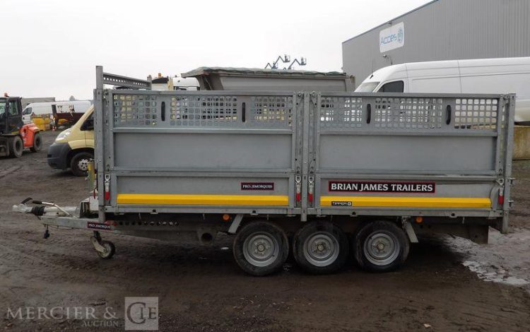 BRIAN JAMES TRAILERS REMORQUE BRIAN JAMES TRAILERS BENNE P-DRAW-1910 – 3 ESSIEUX – PTAC 3,5 TONNES  GF-996-TN