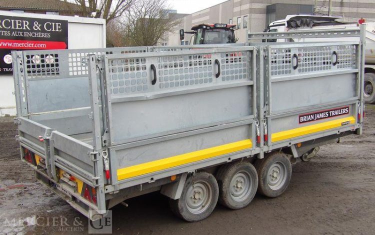 BRIAN JAMES TRAILERS REMORQUE BRIAN JAMES TRAILERS BENNE P-DRAW-1910 – 3 ESSIEUX – PTAC 3,5 TONNES  GF-996-TN