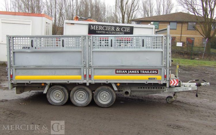 BRIAN JAMES TRAILERS REMORQUE BRIAN JAMES TRAILERS BENNE P-DRAW-1910 – 3 ESSIEUX – PTAC 3,5 TONNES  GF-996-TN