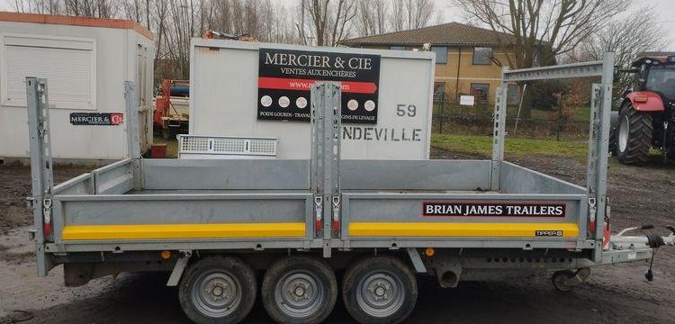 BRIAN JAMES TRAILERS REMORQUE BRIAN JAMES TRAILERS BENNE P-DRAW-1910 – 3 ESSIEUX – PTAC 3,5 TONNES  GF-996-TN