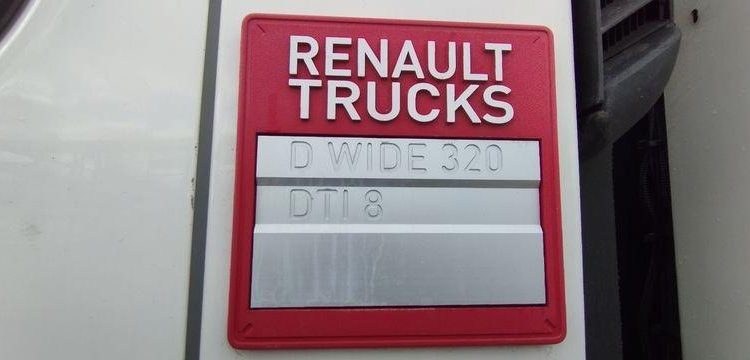 RENAULT D WIDE 320 + BENNE A ORDURE ROS ROCA  OLYMPUS – DIESEL – 27343 KMS – BLANC GL-639-XK