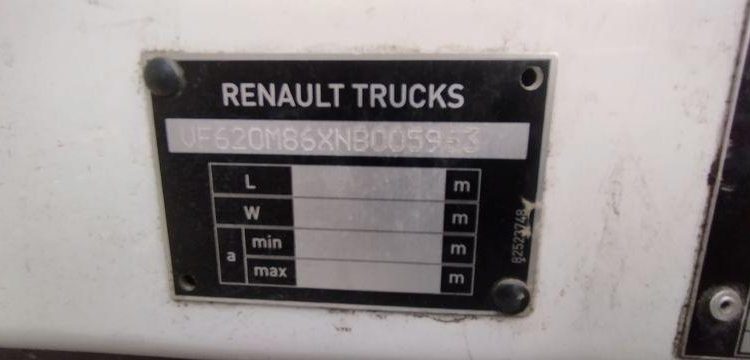 RENAULT D WIDE 320 + BENNE A ORDURE ROS ROCA  OLYMPUS – DIESEL – 27343 KMS – BLANC GL-639-XK