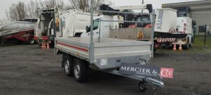 VDM TRAILERS REMORQUE  PLATEAU RIDELLES – PTAC :499 KGS-  2 ESSIEUX – NON IMMATRICULEE  VDM2