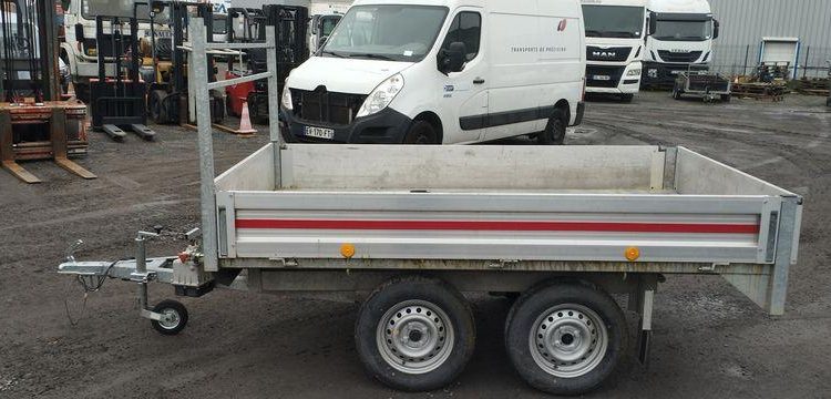 VDM TRAILERS REMORQUE  PLATEAU RIDELLES – PTAC :499 KGS-  2 ESSIEUX – NON IMMATRICULEE  VDM2