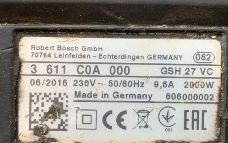 BOSCH GSH27VC  3MAM12025