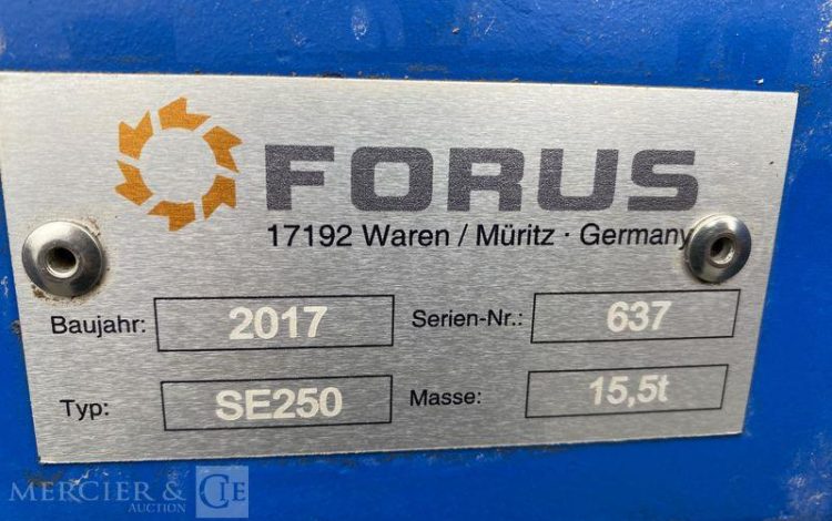 FORUS BROYEUR FORIS 250 SE MOTEUR VOLVO – AN 2021  637