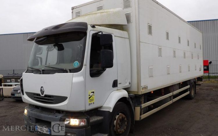 RENAULT MIDLUM 270 DXI CAISSE RIGIDE AVEC HAYON BLANC BX-932-SB