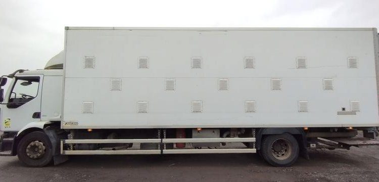 RENAULT MIDLUM 270 DXI CAISSE RIGIDE AVEC HAYON BLANC BX-932-SB