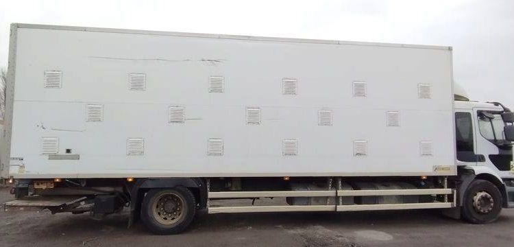 RENAULT MIDLUM 270 DXI CAISSE RIGIDE AVEC HAYON BLANC BX-932-SB