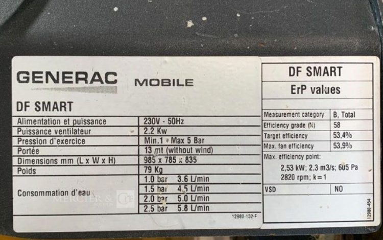 GENERAC DF SMART  BRU010156